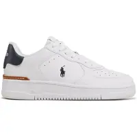 Ralph Lauren Smooth/Grny Lth-Masters Crt-Sk-Ltl - White - 43