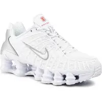Nike Matalavartiset tennarit 'Shox TL' hopeanharmaa / valkoinen