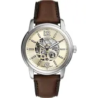 Fossil Heritage Beige Gold Brown Leather ME3264