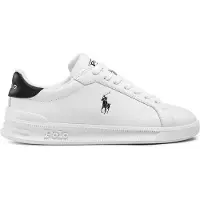 Ralph Lauren Heritage Court Ii Nappa Leather Sneaker - White - 45