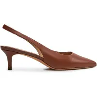 Ralph Lauren for woman. 802927937002 Brown Lolah leather shoes (39), 5 to 8 cm, None, Casual, Party