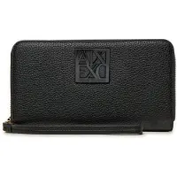Armani Exchange for woman. XW000361AF11902UC001 Coin purse with black logo (OSFA), Casual, Polyester