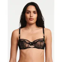 Chantelle X Xtravagant Half-Cup Half-Foam Bra - Black - 70 E