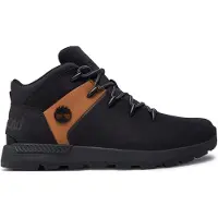 Timberland for boy. TB0A6AG5EMJ1 Sprint Trekker lace-up mid-top leather shoes black (37), Flat, Laces, Casual, children's fashion