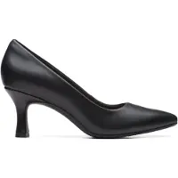 Clarks Shoes for woman. 26171219 Kataleyna Gem leather shoes black (40), 5 to 8 cm, None, Casual, Party, Classic