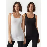 Vero Moda Toppi 'VMMAXI' musta / valkoinen