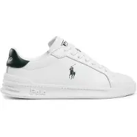 Ralph Lauren Heritage Court Ii Nappa Leather Sneaker - White - 40