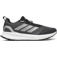 Adidas Juoksukengät 'Runfalcon 5' kivenharmaa / musta / hopea