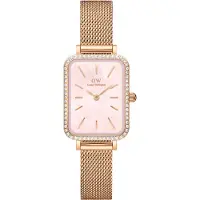Daniel Wellington Quadro 20x26 Rosegold Mesh Pink DW00100669