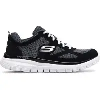 SKECHERS Matalavartiset tennarit harmaa / musta / valkoinen