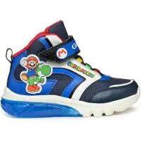 Geox Saappaat Valolla - J Cyberdron - Super Mario - Laivastonsin - - 34 - LED-kengät