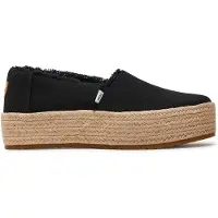Toms Valencia Platform Espadrille - Black - 36