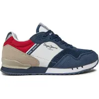Pepe Jeans for boy. PBS40002 London Urban Sneakers navy (33), Fabric, Flat, Laces, Casual, children's fashion