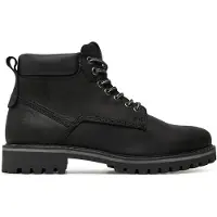 Jack & Jones Jfwqueensway Leather Boot Sn - Black - 43