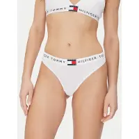Tommy Hilfiger Underwear Stringit 'CLASSIC' laivastonsininen / vaaleanharmaa / punainen / valkoinen