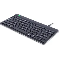R-Go Tools Ergonomisch toetsenbord R-Go Compact Break, compact toetsenbord met pauzesoftware, QWERTZ (DE), bedraad, zwart, Mini, Langallinen, USB, Näp (RGOCODEWDBL)
