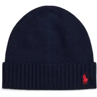 Ralph Lauren 2/30 Merino Wl Rws-Hat-Ac-Hat - Navy - L/XL