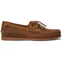 Ralph Lauren Merton Leather Boat Shoe - Brown - 40