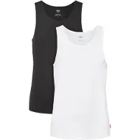 Levi's Paita 'Pride Rib Tank - 2 Pack' musta / valkoinen