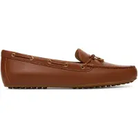 Ralph Lauren for woman. 802967751002 Wylie loafers in brown nappa leather (39.5), Flat, None, Casual, Classic