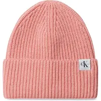 Calvin Klein Monogram Rib Beanie - Pink - S/M