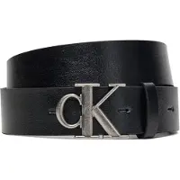 Calvin Klein Ck Buckle Tumbled 35Mm - Black - 115