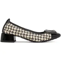 Hispanitas for woman. HI254318 Black Oporto Leather Shoes (40), 3 to 5 cm, None, Casual