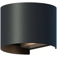Calex Led ulkoseinävalaisin Oval, Musta, Alumiini, Moderni,