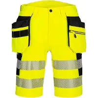 Portwest DX4 Hi-Vis Riipputaskulliset shortsit