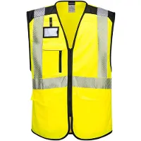 Portwest PW309 keltainen/musta huomio esimiesliivi