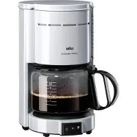 Braun Aromaster Classic KF 47/1 10 kupin -kahvinkeitin, valkoinen
