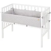 Roba Co-Sleeper, 2-In-1 Style Grey - White - 47X 99.5X 75.5CM