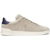 Ralph Lauren for man. 809955691003 Heritage Court II Leather Sneakers beige (42), Flat, Laces, Casual