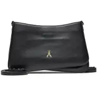 Patrizia pepe Tris Crossbody-laukku Nahka 37 cm Musta