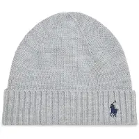 Ralph Lauren 2/30 Merino Wl Rws-Hat-Ac-Hat - Grey - L/XL