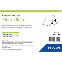 Epson High Gloss Label, Itse kiinnittyvä tulostintarra, Stanssausmerkintä, Rulla, Mustesuihku, Akryyli, Kiinteä (7113752)