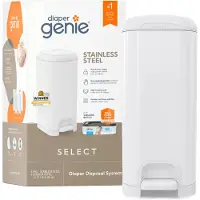 AngelCare 1323 SELECT SÄILIÖ + 1 XL DIAPER GENIE PATRUUNA VALKOINEN