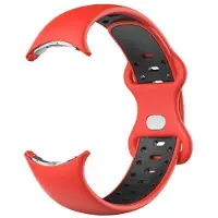 CaseOnline Twin kellon ranneke Google Pixel Watch 4 (41mm) - Red black