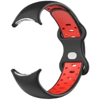 CaseOnline Twin kellon ranneke Google Pixel Watch 4 (41mm) - Black red