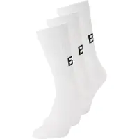 Björn Borg Classic Polyamide Crew Sock 3P - White - 36-40