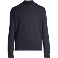 Gant for man. 2068028 Sacker Rib half zip navy sweatshirt (S), Casual, Cotton