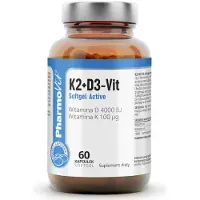 Pharmovit Vitamiinit K2+D3-Vit - 60 kapselia