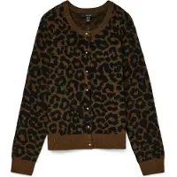 Vero Moda Neuletakki 'VMNEWKAI' ruskea / musta