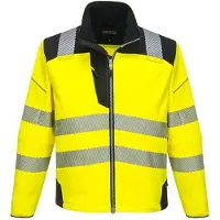 Portwest T402 keltainen/musta softshell-huomiotakki