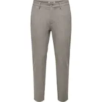 Only & Sons Onsmark Slim Brush Pique 0353 Pants Noos - Brown - 29 x 32