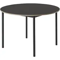 Muuto Base ruokapöytä 110 cm - Black Nanolaminate Plywood Black