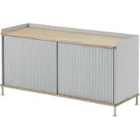 Muuto Enfold senkki 124 x 45 cm - oiled oak Grey