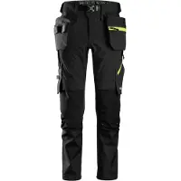 Snickers 6940 FlexiWork Stretch softshellhousut riipputaskuilla