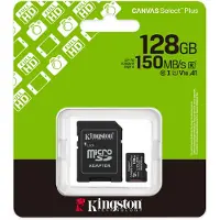 Kingston Canvas Select Plus microSDXC 128GB muistikortti 150MB/s A1 V10