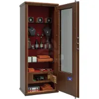 Metalk SCRIGNO 1736540AS CHERRY E luksustason kaappi lasilla